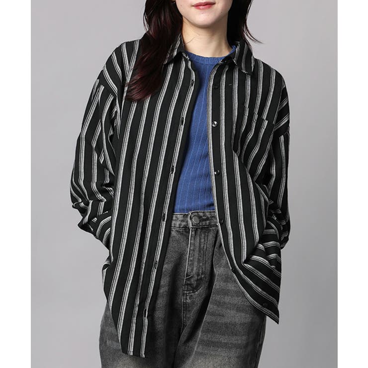 ストライプBIGシャツ | aimoha  | 詳細画像3 