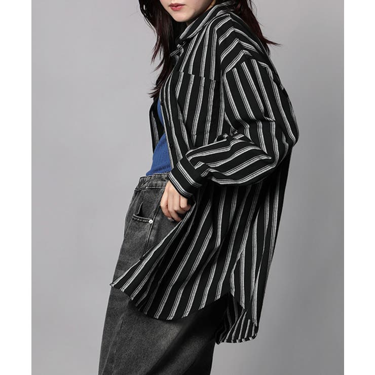 ストライプBIGシャツ | aimoha  | 詳細画像4 