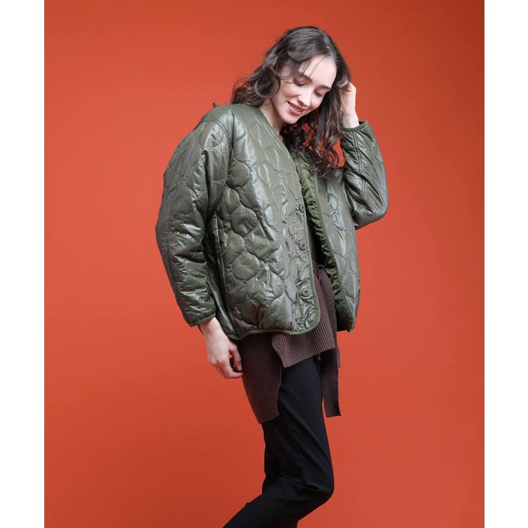 KHAKI | キルティングブルゾン ×@stkstkstk310 ブルゾン | aimoha 