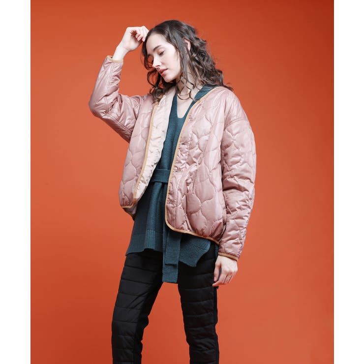 PINK | キルティングブルゾン ×@stkstkstk310 ブルゾン | aimoha 