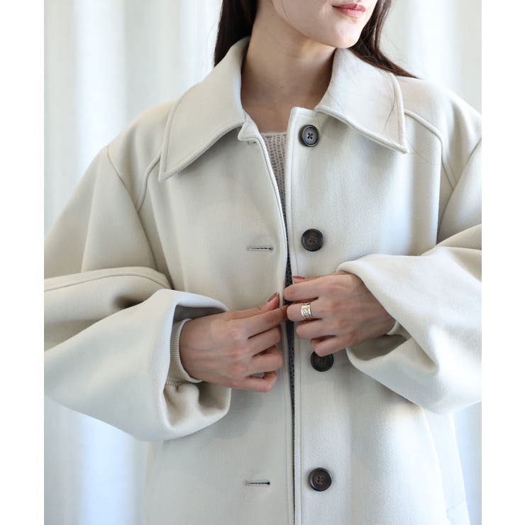 ボリューム袖ロングコート【AW】 | aimoha  | 詳細画像17 