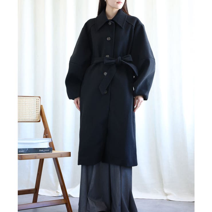 ボリューム袖ロングコート【AW】 | aimoha  | 詳細画像27 