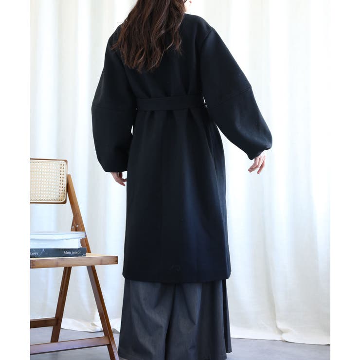 ボリューム袖ロングコート【AW】 | aimoha  | 詳細画像29 