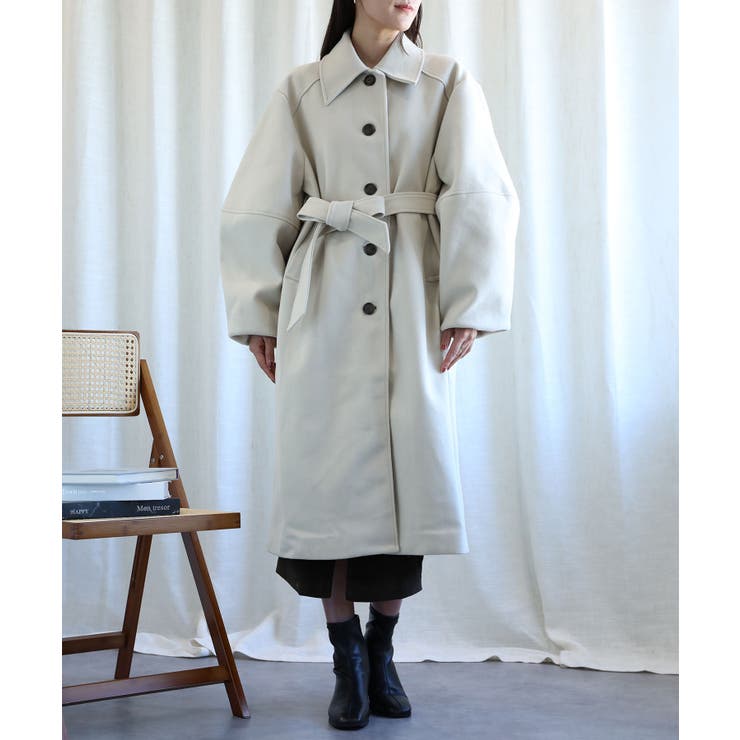 ボリューム袖ロングコート【AW】 | aimoha  | 詳細画像1 