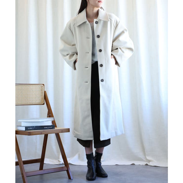 ボリューム袖ロングコート【AW】 | aimoha  | 詳細画像3 