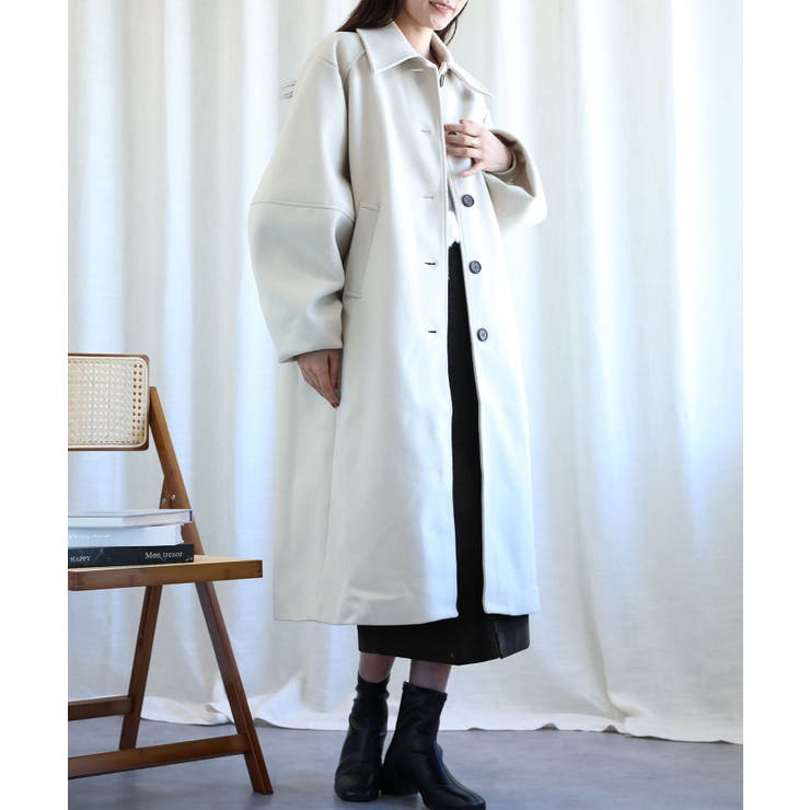 ボリューム袖ロングコート【AW】 | aimoha  | 詳細画像4 