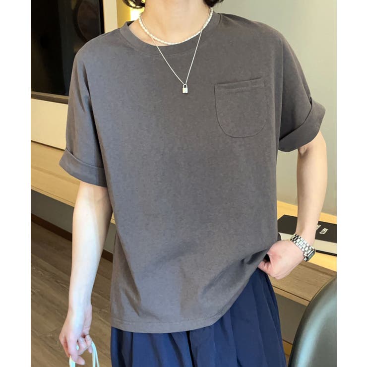 【Banico】シンプルポケット付きTシャツ | aimoha  | 詳細画像11 
