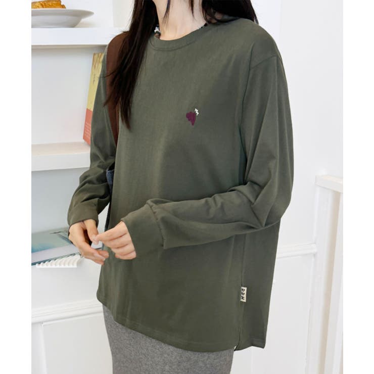 ポイント刺繍ロングスリーブTシャツ | aimoha  | 詳細画像13 