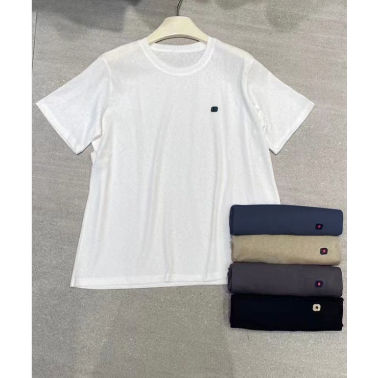 ロゴデザインシンプル半袖Tシャツ | aimoha  | 詳細画像2 