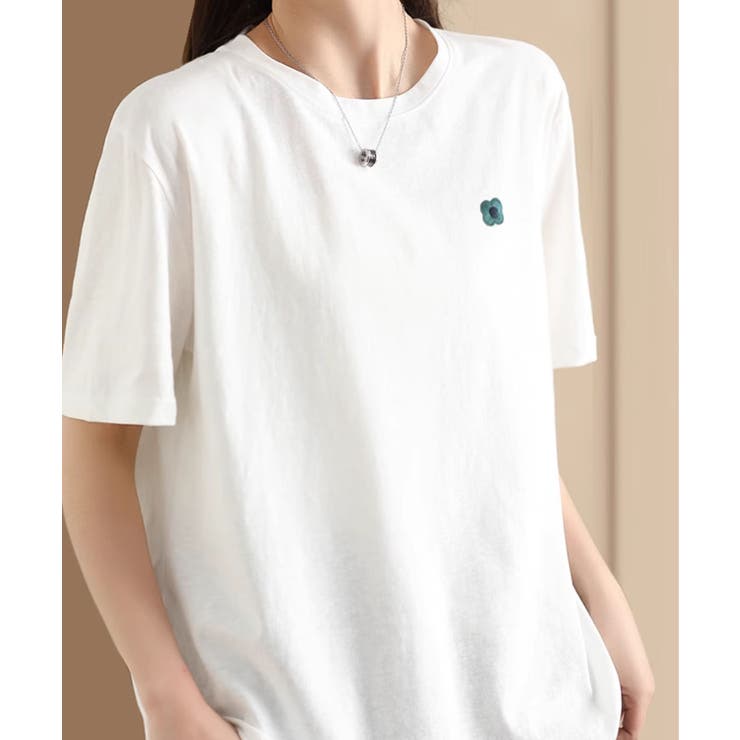 ロゴデザインシンプル半袖Tシャツ | aimoha  | 詳細画像21 