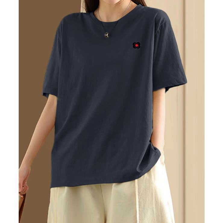 ロゴデザインシンプル半袖Tシャツ | aimoha  | 詳細画像26 