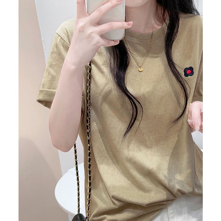 ロゴデザインシンプル半袖Tシャツ | aimoha  | 詳細画像27 