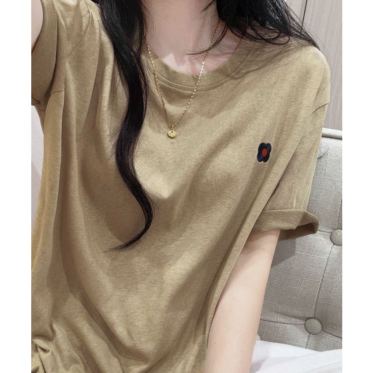 ロゴデザインシンプル半袖Tシャツ | aimoha  | 詳細画像28 