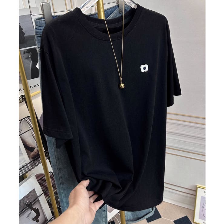 ロゴデザインシンプル半袖Tシャツ | aimoha  | 詳細画像5 