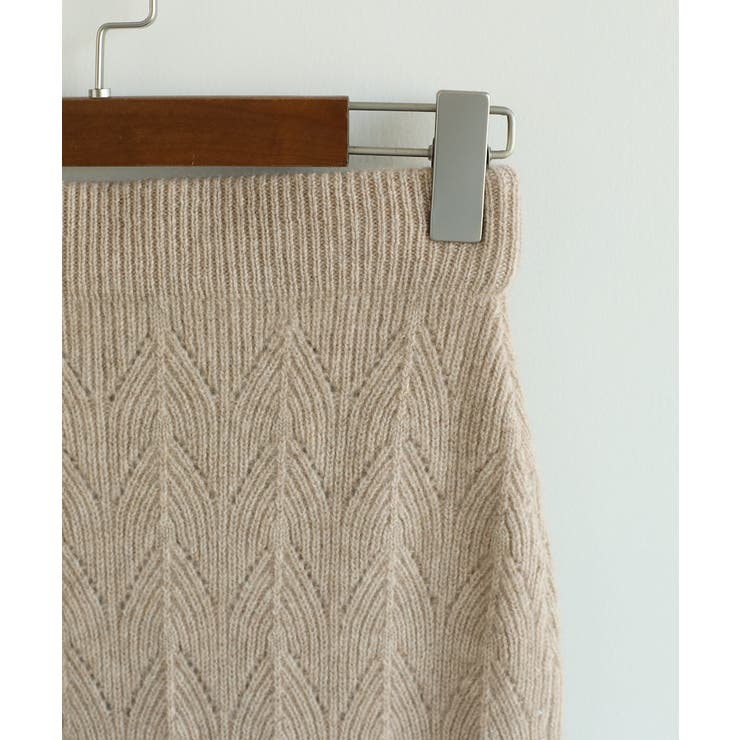 【DECADE CLASSIC】カシミヤ100％ 葉柄スカート | DECADECLASSIC | 詳細画像2 