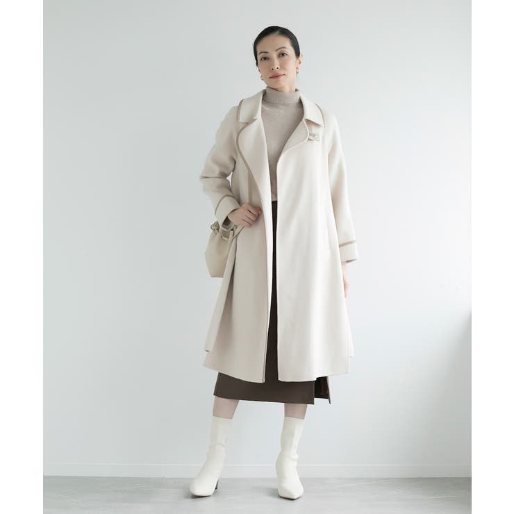 【DECADE CLASSIC】ステンカラーフレアオーバーコート | DECADECLASSIC | 詳細画像5 