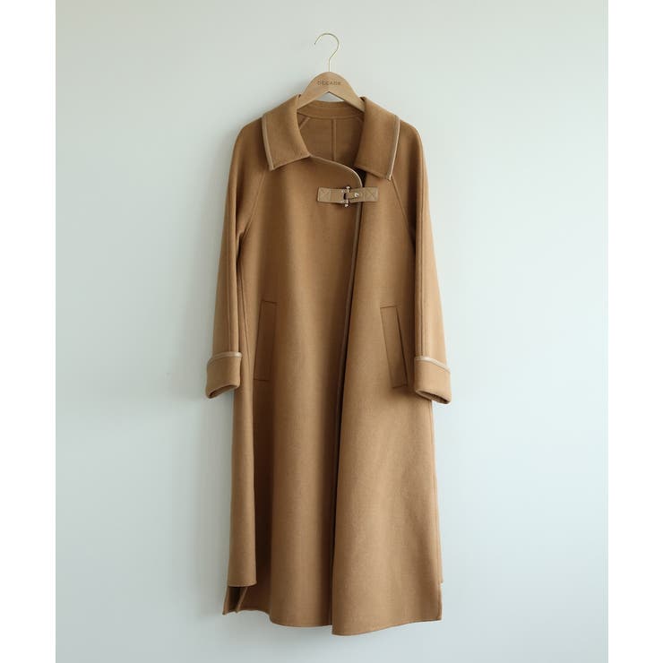 キャメル | 【DECADE CLASSIC】ステンカラーフレアオーバーコート | DECADECLASSIC