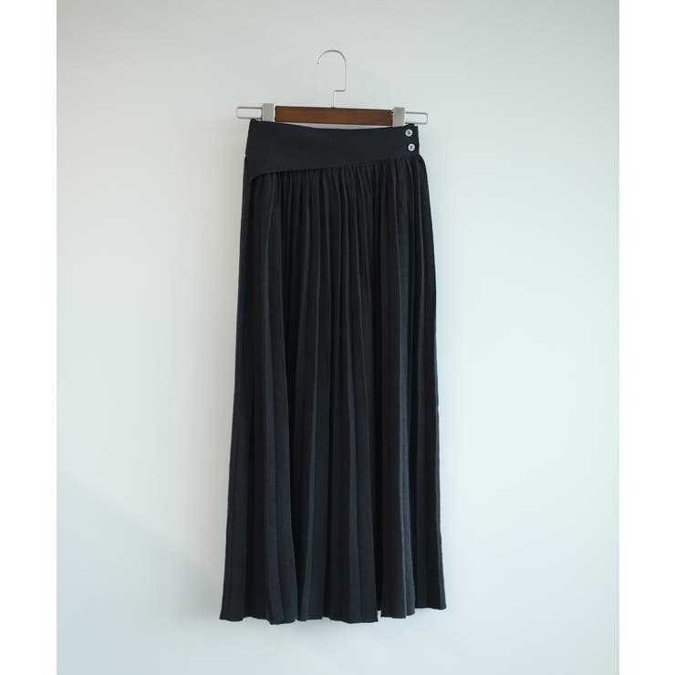 ネイビー | 【DECADECLASSIC】ニットプリーツスカート | DECADECLASSIC