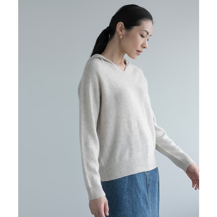 ホワイト | 【DECADECLASSIC】ウール100％プルオーバー | DECADECLASSIC