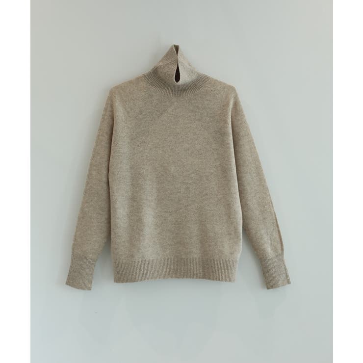 ベージュ | 【DECADECLASSIC】ウール100％ハイネックプルオーバー | DECADECLASSIC