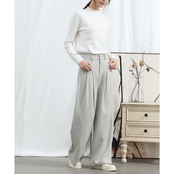 aimoha/ストレートレッグワイドレッグパンツ | aimoha  | 詳細画像9 