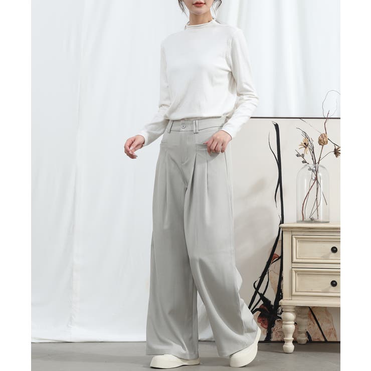 aimoha/ストレートレッグワイドレッグパンツ | aimoha  | 詳細画像10 