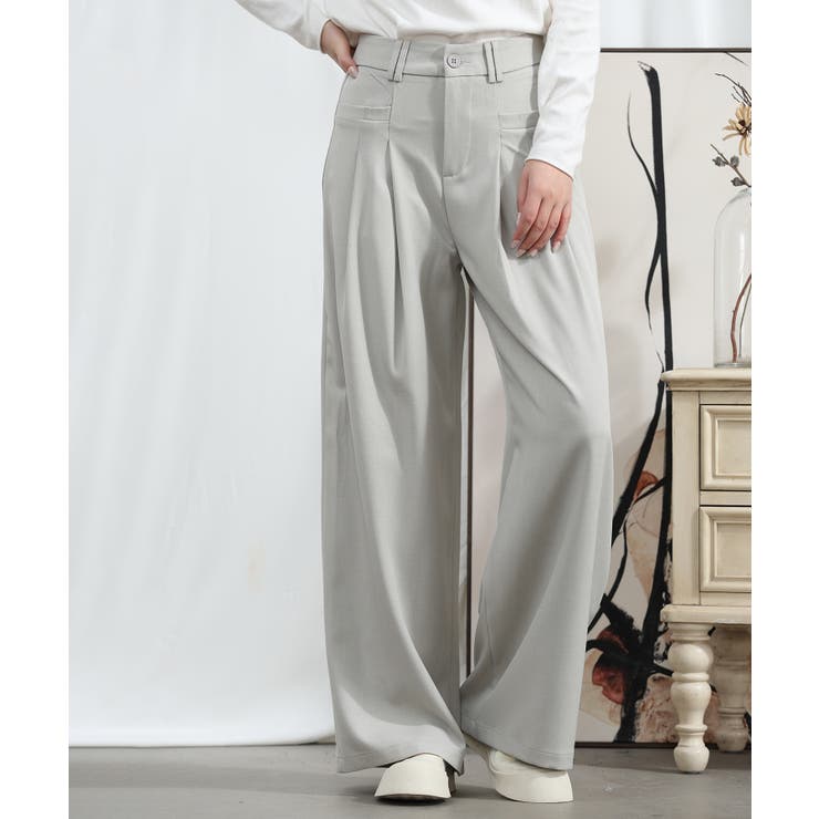 aimoha/ストレートレッグワイドレッグパンツ | aimoha  | 詳細画像12 