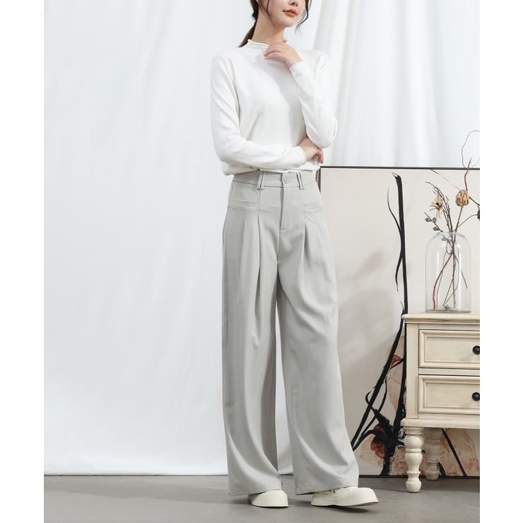 aimoha/ストレートレッグワイドレッグパンツ | aimoha  | 詳細画像8 