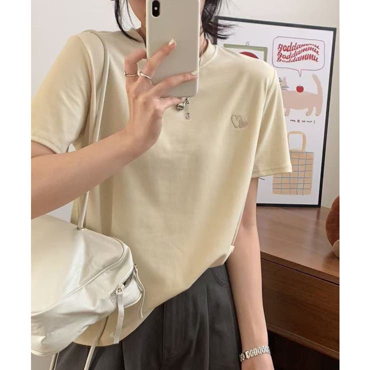 ハートポイントロゴTシャツ | aimoha  | 詳細画像12 