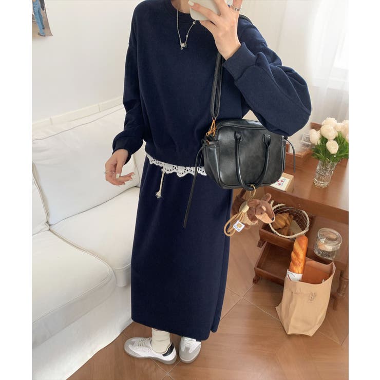 レースデザインセットアップ スウェット＋ロングスカート | aimoha  | 詳細画像5 