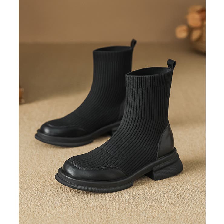 【shoes365】リブニットブーツ【AW】 | aimoha  | 詳細画像14 