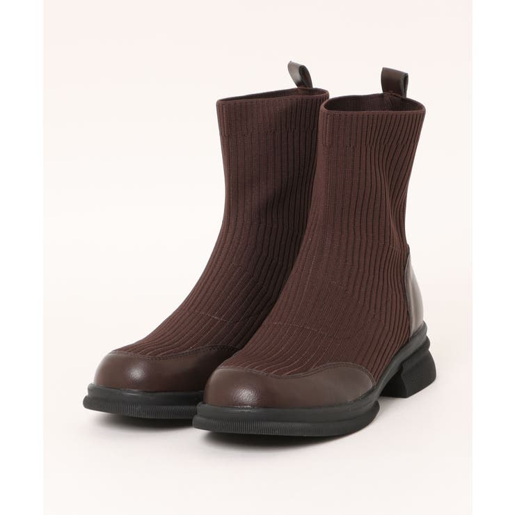 【shoes365】リブニットブーツ【AW】 | aimoha  | 詳細画像2 