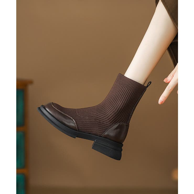【shoes365】リブニットブーツ【AW】 | aimoha  | 詳細画像5 