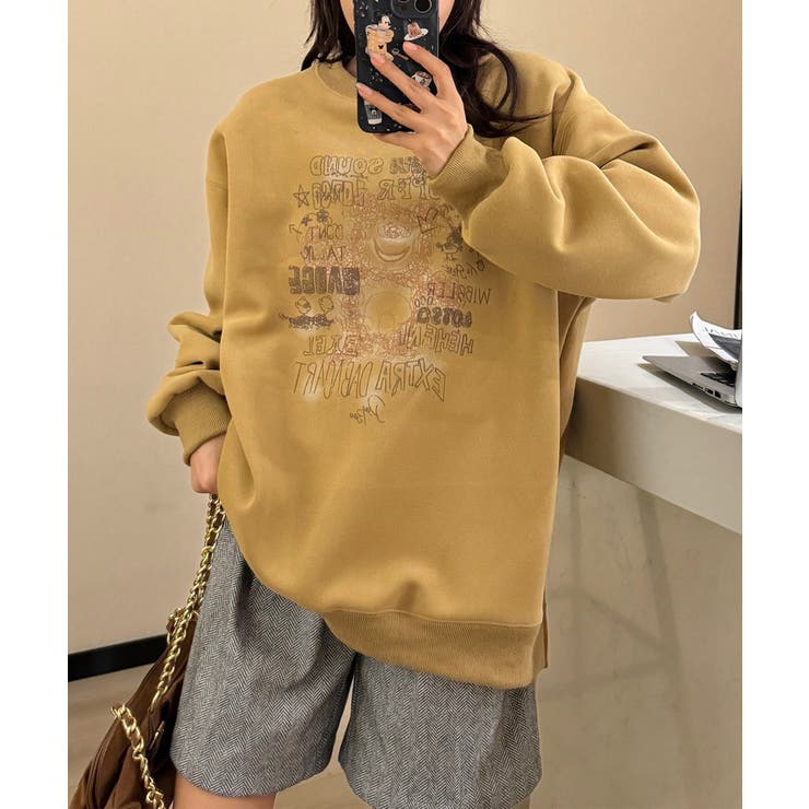 イエロー | ヴィンテージ風スウェット【AW】 | aimoha 