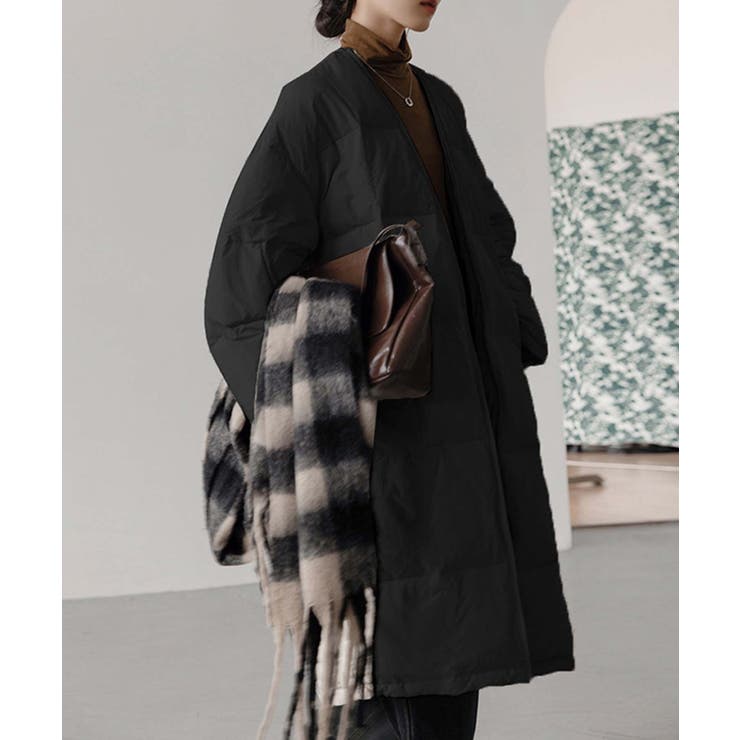 【Banico】ネックウォーマー付きロングダウンジャケット | aimoha  | 詳細画像7 