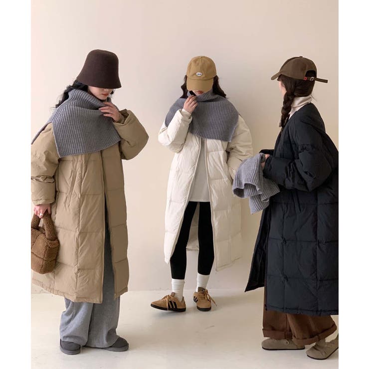 【Banico】ネックウォーマー付きロングダウンジャケット | aimoha  | 詳細画像2 