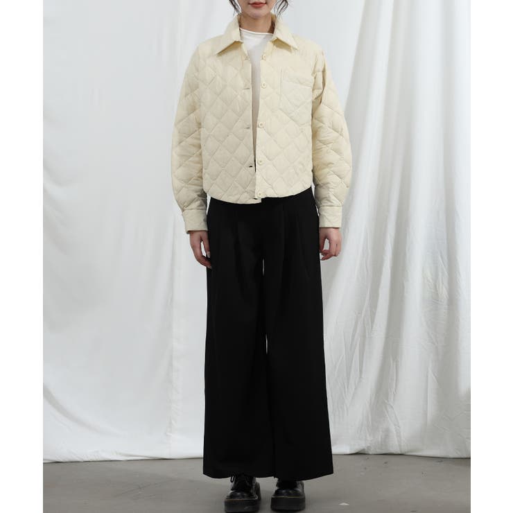 Banico】襟つきキルティングダウンジャケット[品番：XT000011292