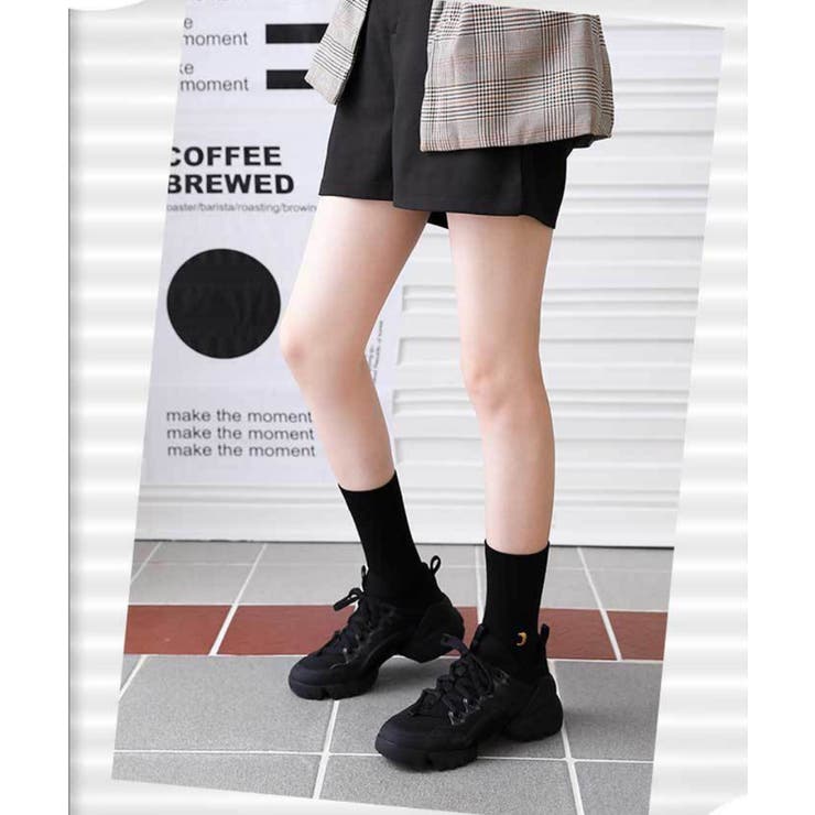 ワンポイント刺繍 靴下 レディース[品番：XT000003713]｜aimoha