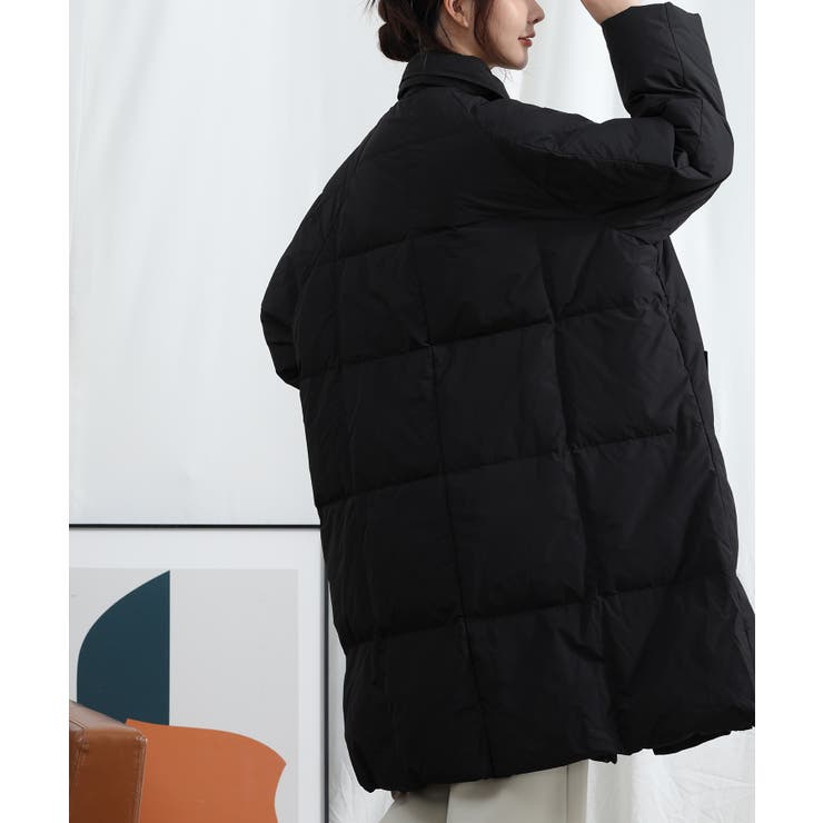 Banico】襟つきロングダウンジャケット[品番：XT000011296]｜aimoha