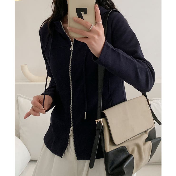 フード付きジップアップパーカー | aimoha  | 詳細画像10 