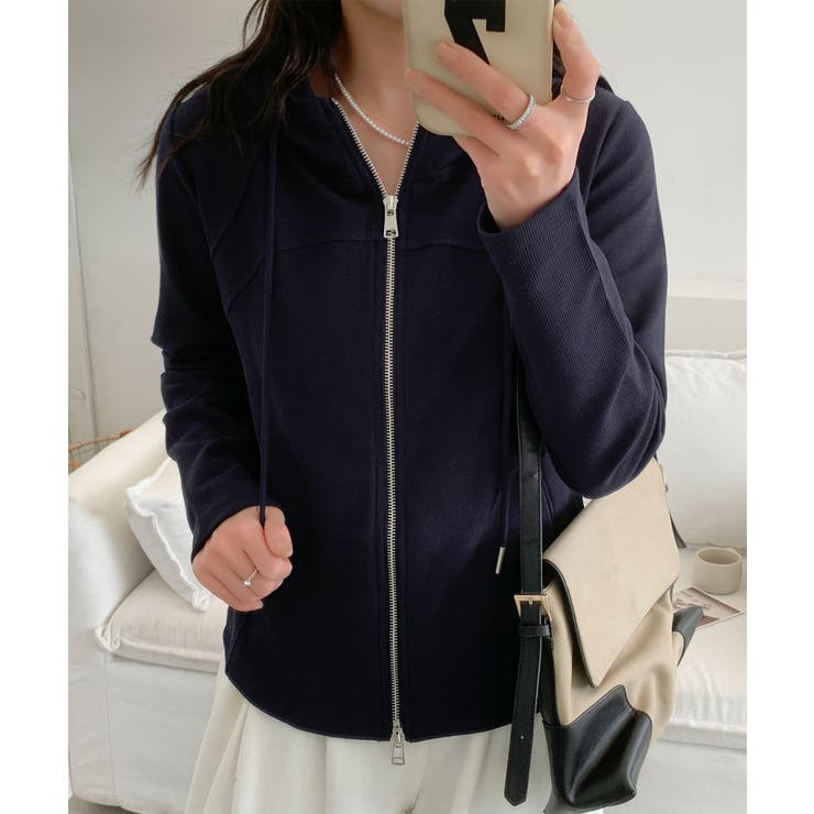 フード付きジップアップパーカー | aimoha  | 詳細画像11 