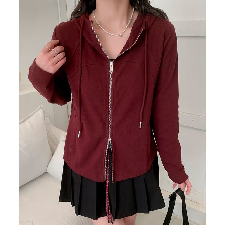 フード付きジップアップパーカー | aimoha  | 詳細画像12 