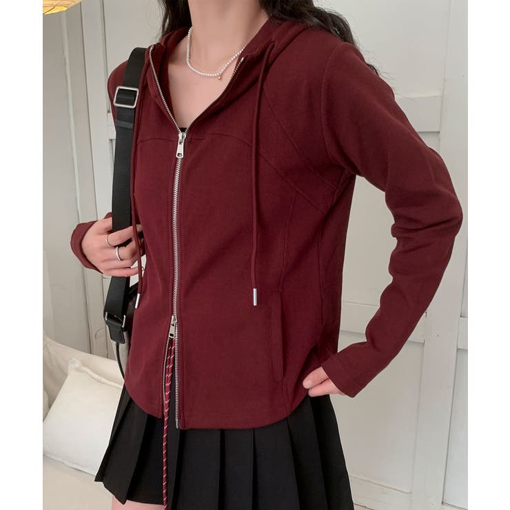 フード付きジップアップパーカー | aimoha  | 詳細画像13 