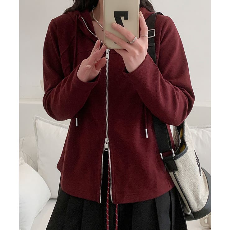 フード付きジップアップパーカー | aimoha  | 詳細画像14 