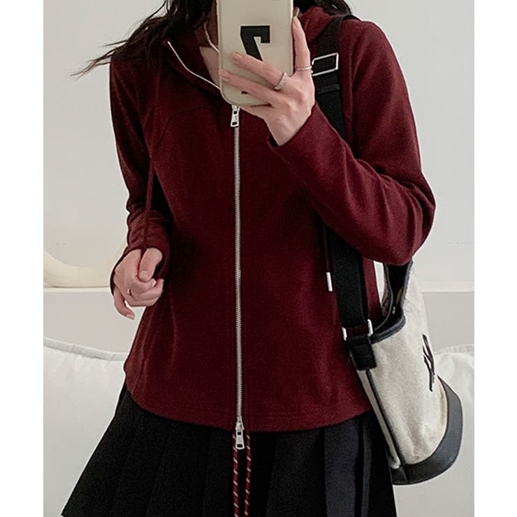 フード付きジップアップパーカー | aimoha  | 詳細画像16 