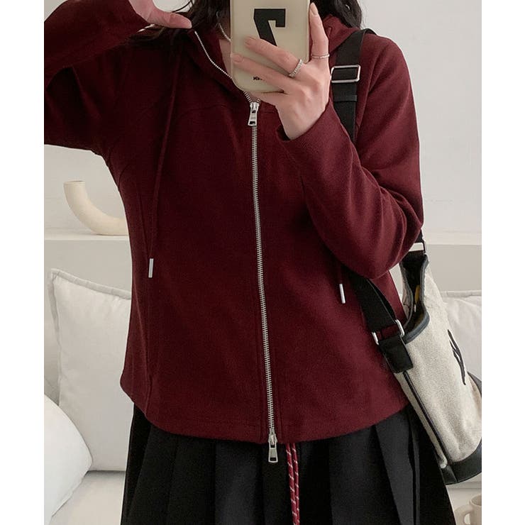 フード付きジップアップパーカー | aimoha  | 詳細画像18 