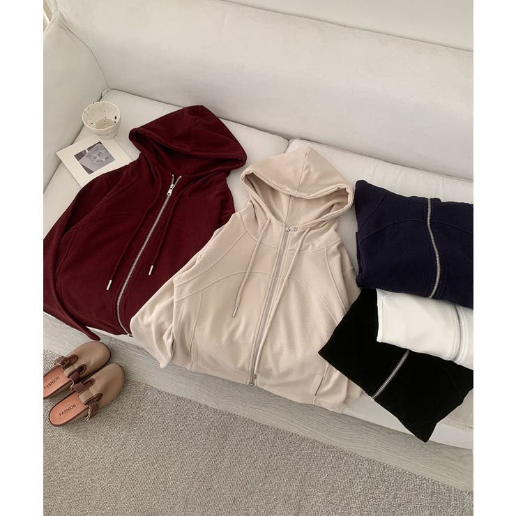 フード付きジップアップパーカー | aimoha  | 詳細画像1 