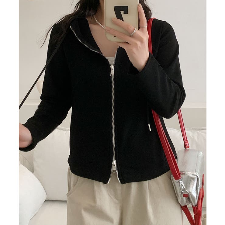 フード付きジップアップパーカー | aimoha  | 詳細画像23 