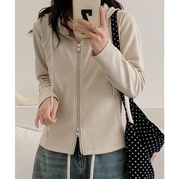 フード付きジップアップパーカー | aimoha  | 詳細画像25 