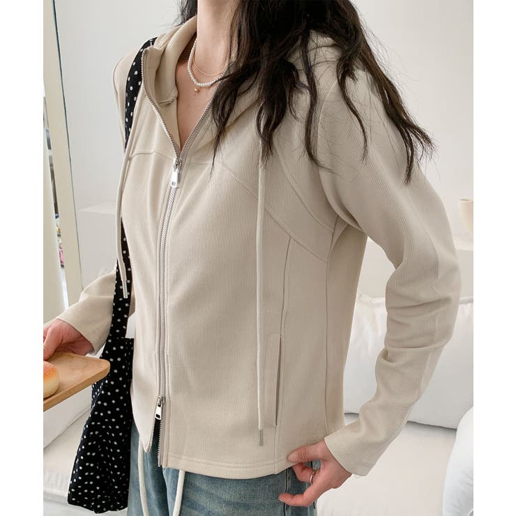 フード付きジップアップパーカー | aimoha  | 詳細画像26 